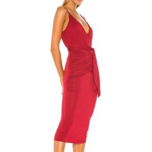 Revolve Red Midi Privacy Please Dress